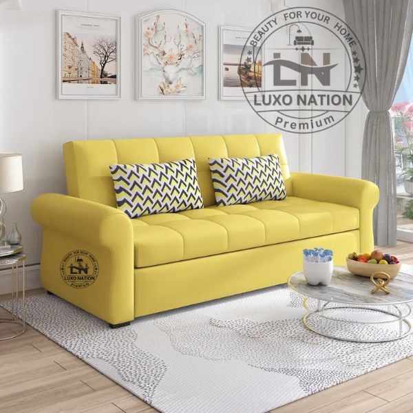 Luxo Nation 3 Seater Sofa Cum Bed – Sleek Design & Premium Comfort